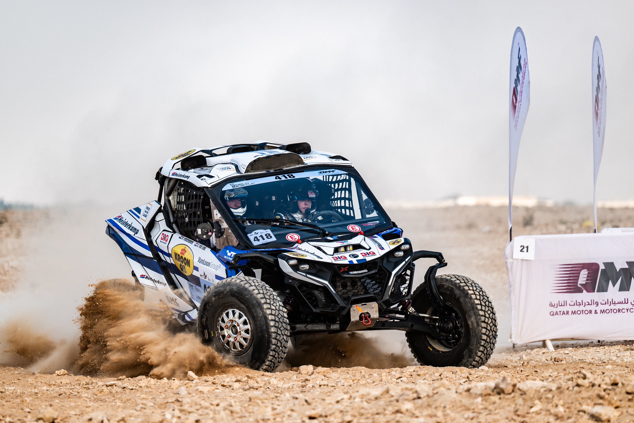 Erik en Anja van Loon gaan goed van start in Qatar